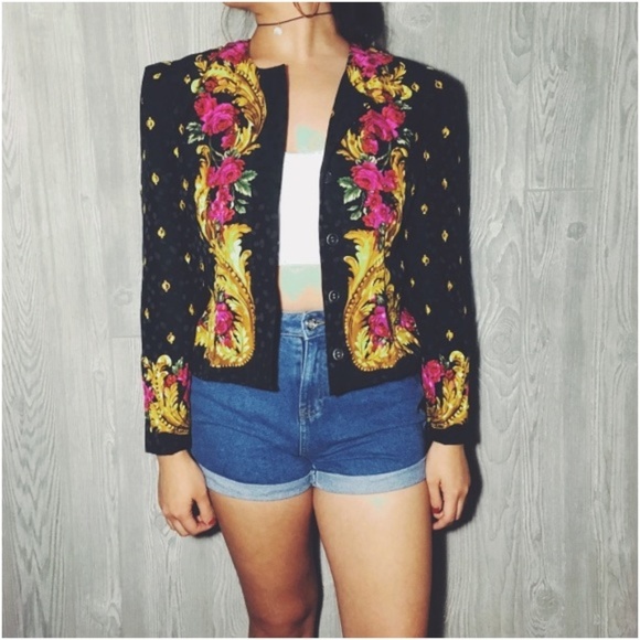Jackets & Blazers - 100% silk vintage blazer